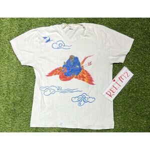 Jc Penny Asian VINTAGE White Short Sleeve T Shirt Sz 44 USA 539